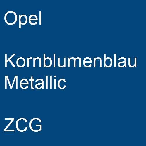 Opel, Kornblumenblau Metallic, ZCG.